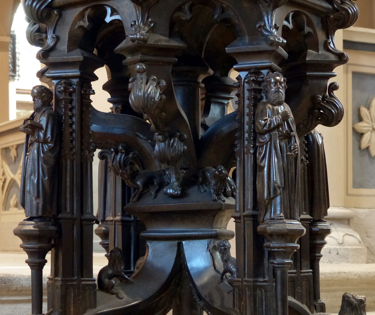 Baptismal font Central part of the font