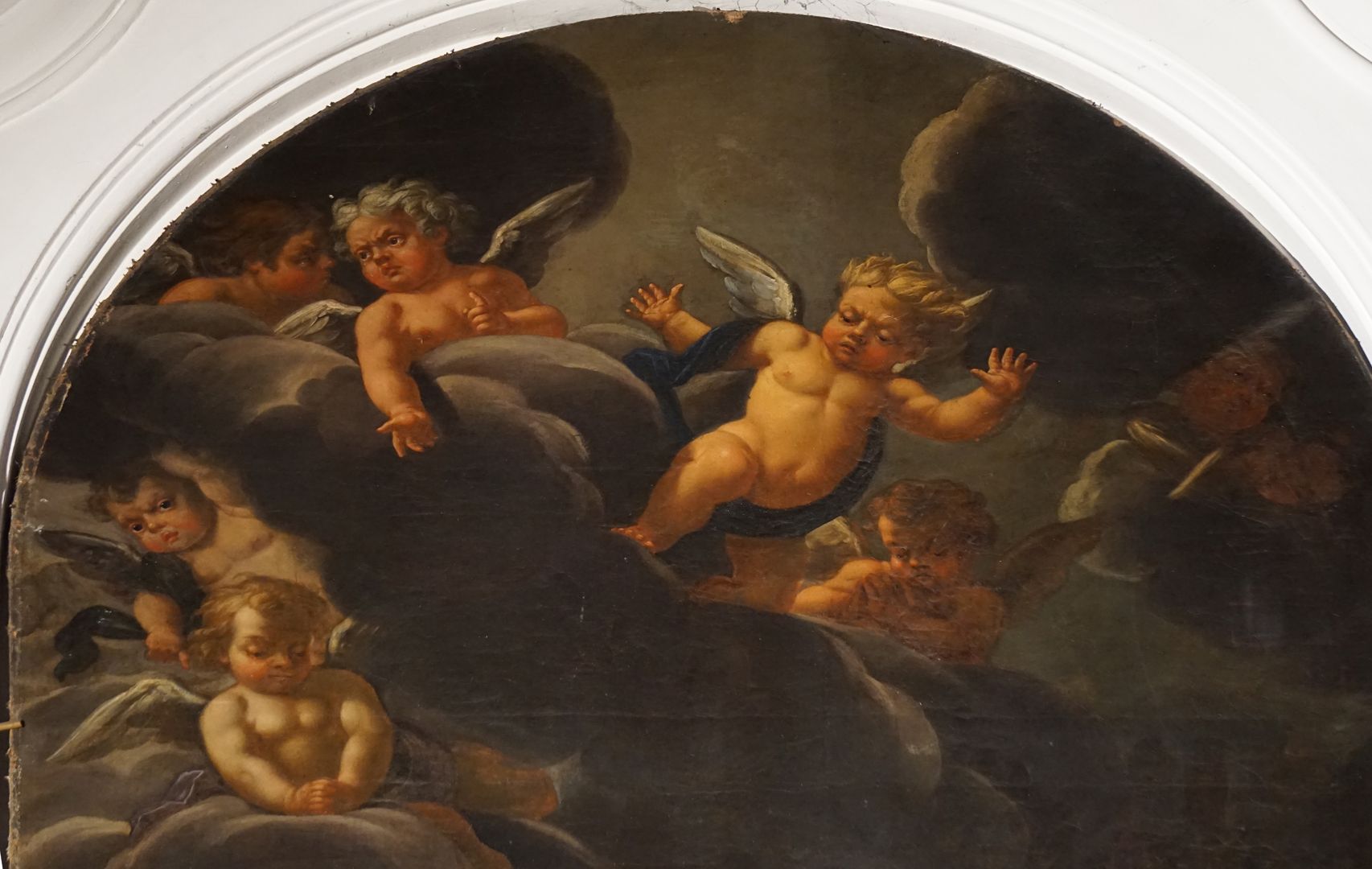 Lamentation of Christ Addition of Johann Daniel Preißler with a cloud gloriole and angels