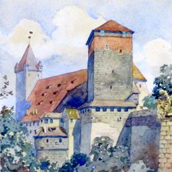 Nuremberg castle, Fünfeckturm and Imperial stables