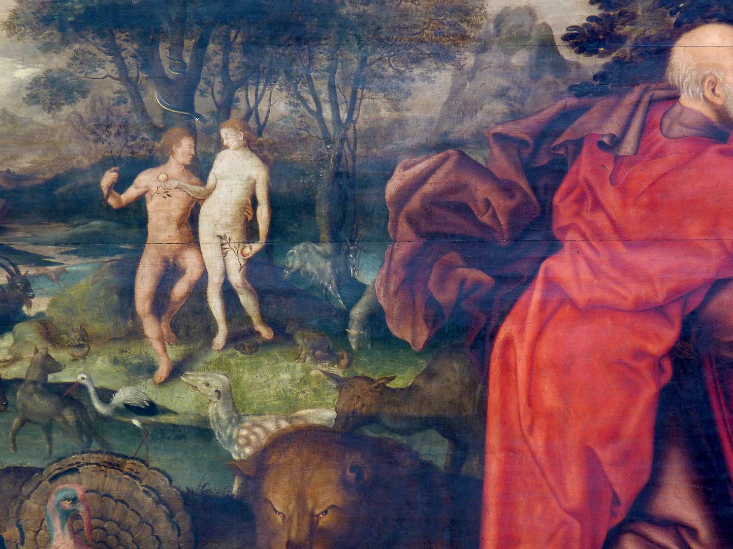 Remembrance picture of the family Behaim Fall of Man, detail
