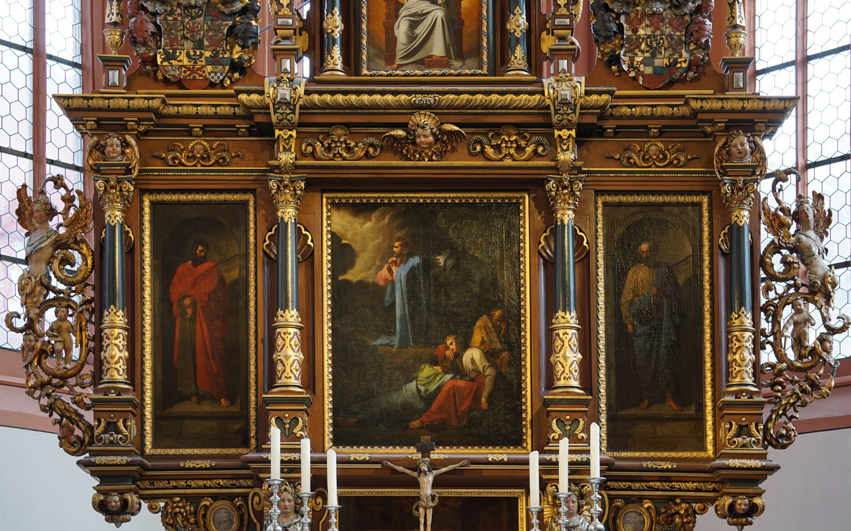 High Altar Altar panels, paintings by August Riedel, 1821/22