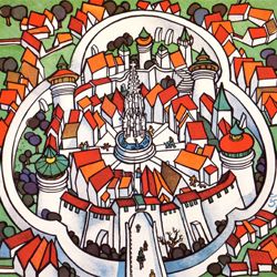 Art postcard "historical Nuremberg"