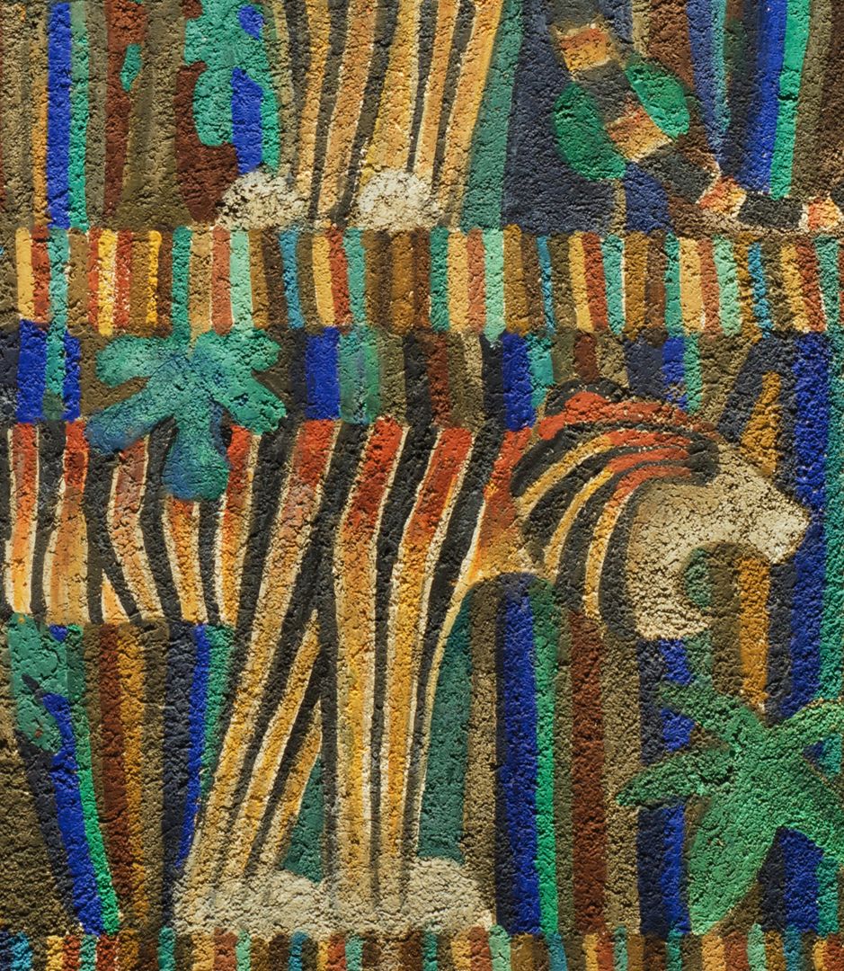 Tiger fresco Detail of the lower tiger
