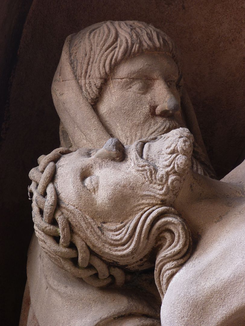 Grablegung Christi in St. Egidien Der tote Christus mit Joseph von Arimathäa, Detail
