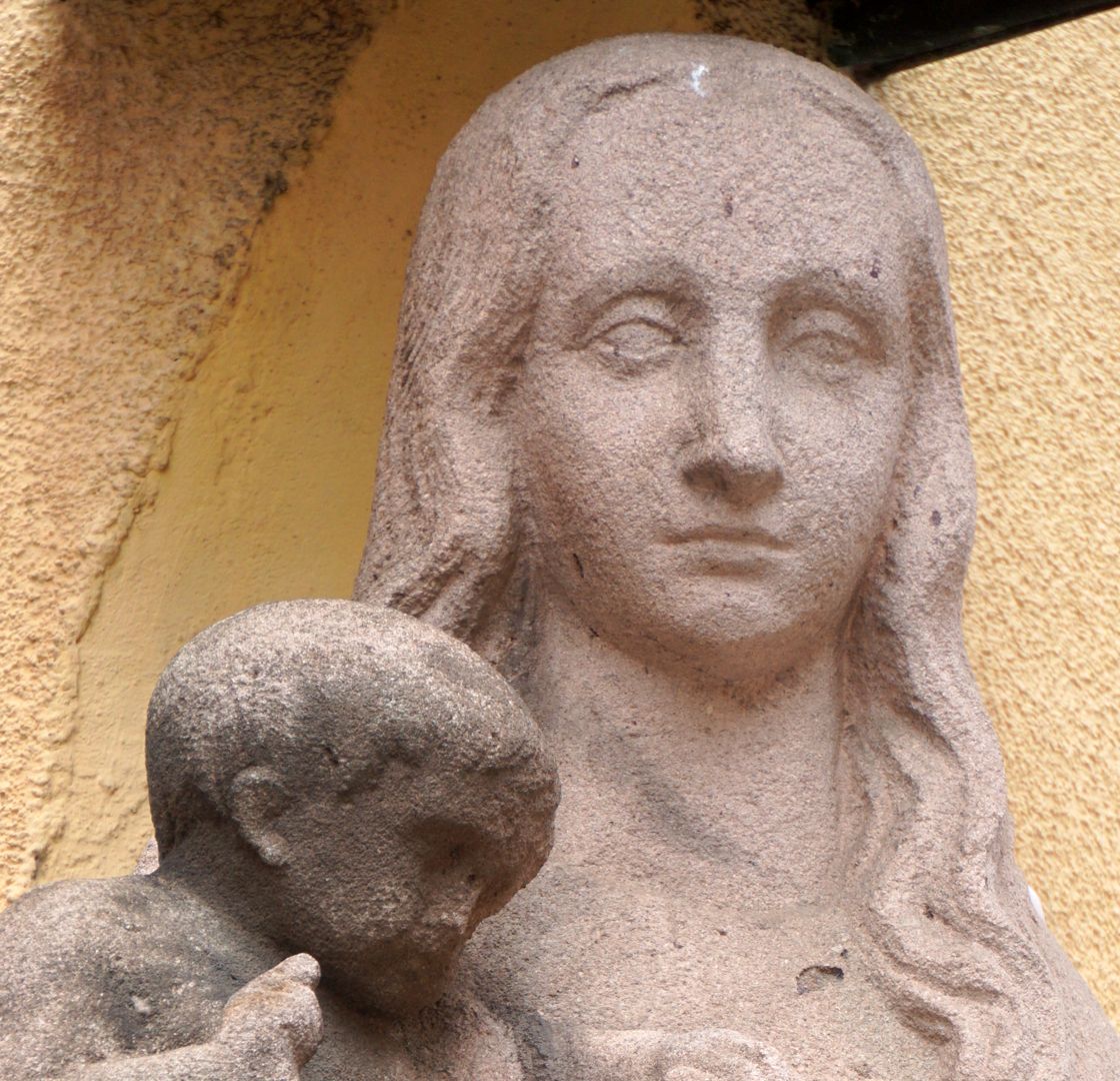 Mary with the baby Jesus Detailed view with Mary and the baby Jesus ​